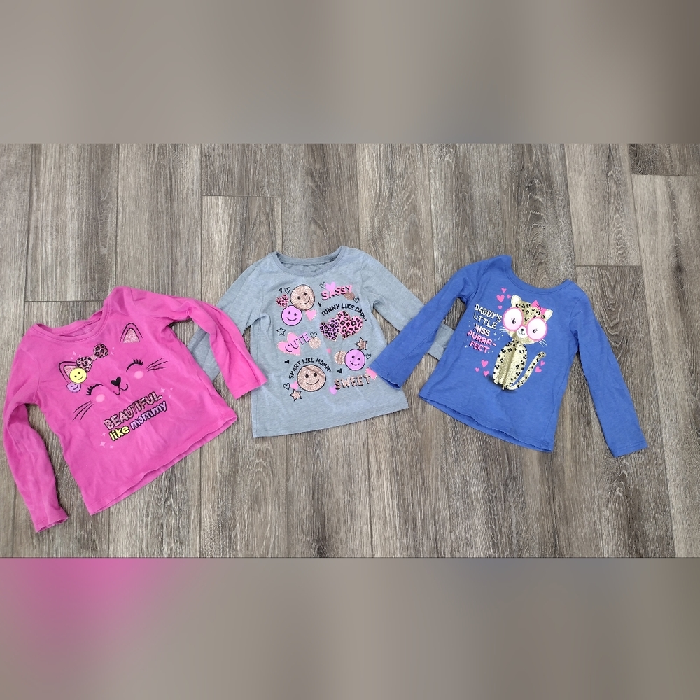 Children's Place Toddler Girl Long Sleeve Tees Size 3T